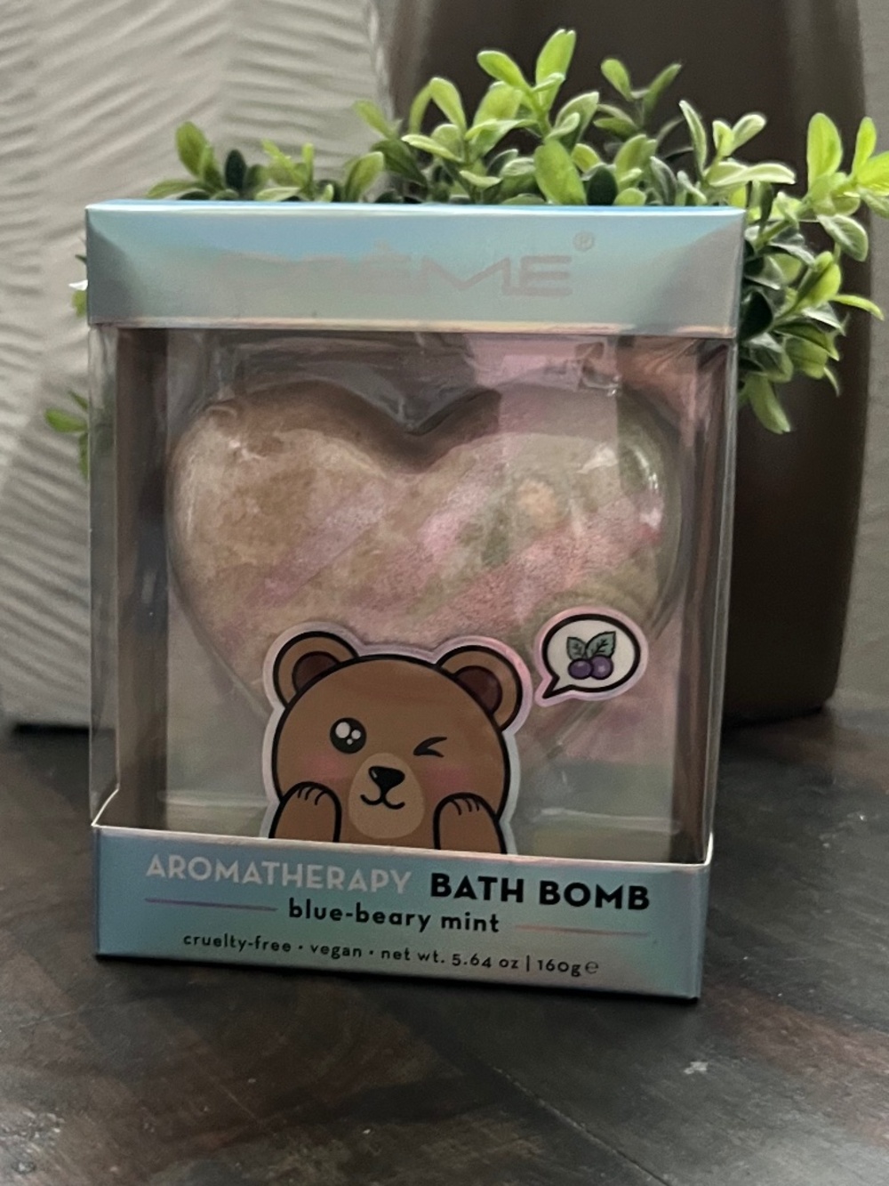The Creme Shop 3D Aromatherapy Bath Bomb Blue Beary Mint NEW